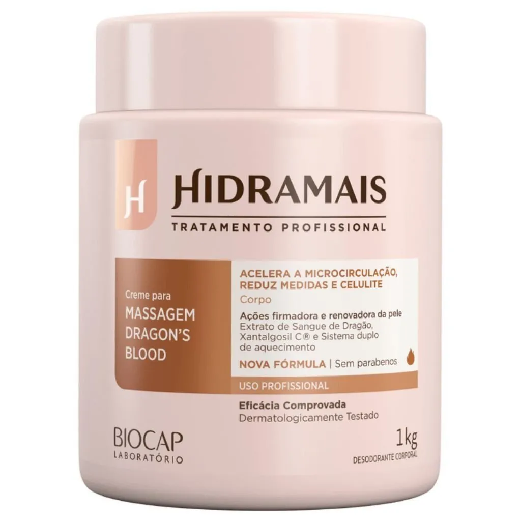 Creme de Massagem Termoativo Dragon's Blood 1kg Hidramais