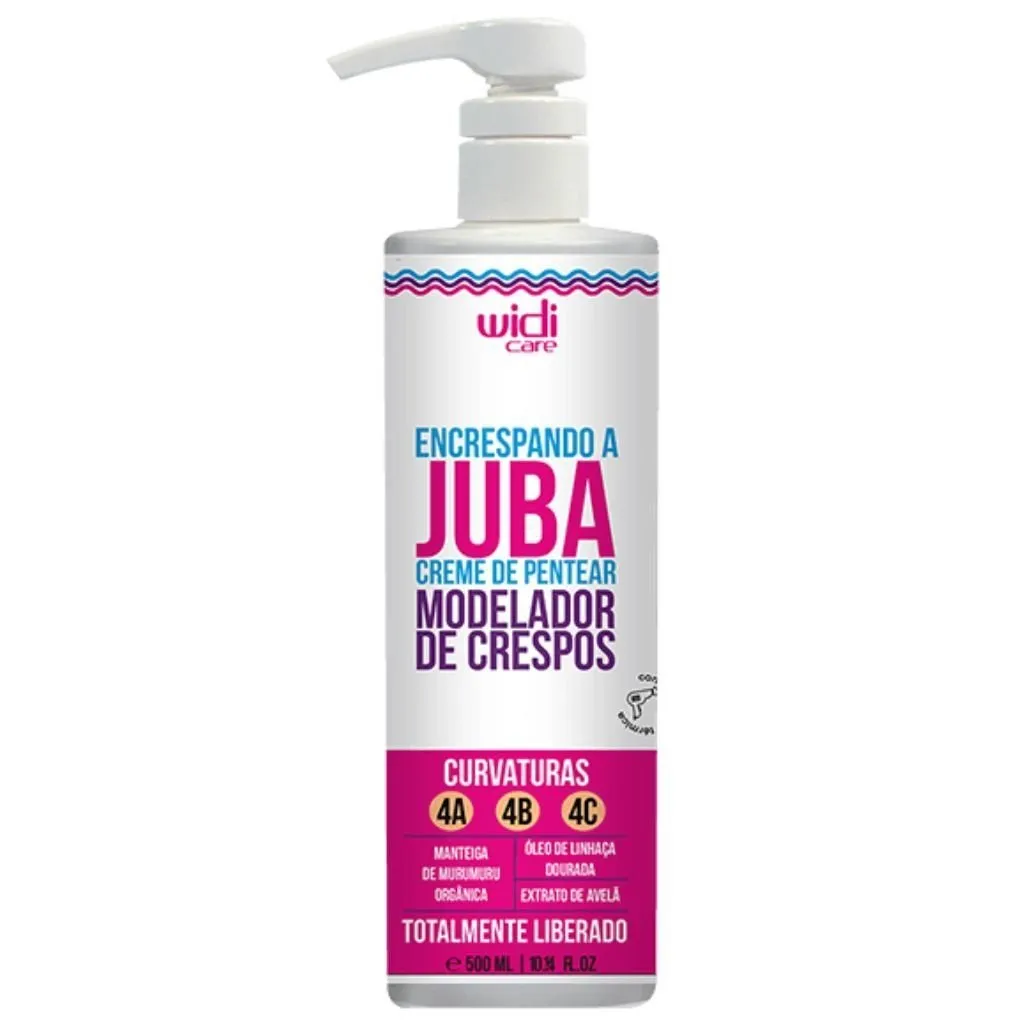 Creme de Pentear Encrespando a Juba 4A 4B 4C 500ml Widi Care