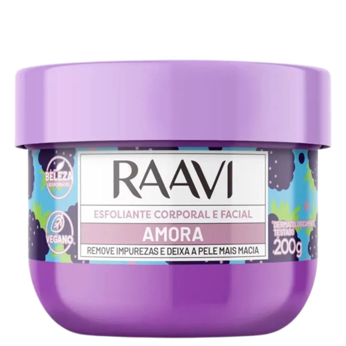 Creme Esfoliante Corporal e Facial Amora Raavi 200g