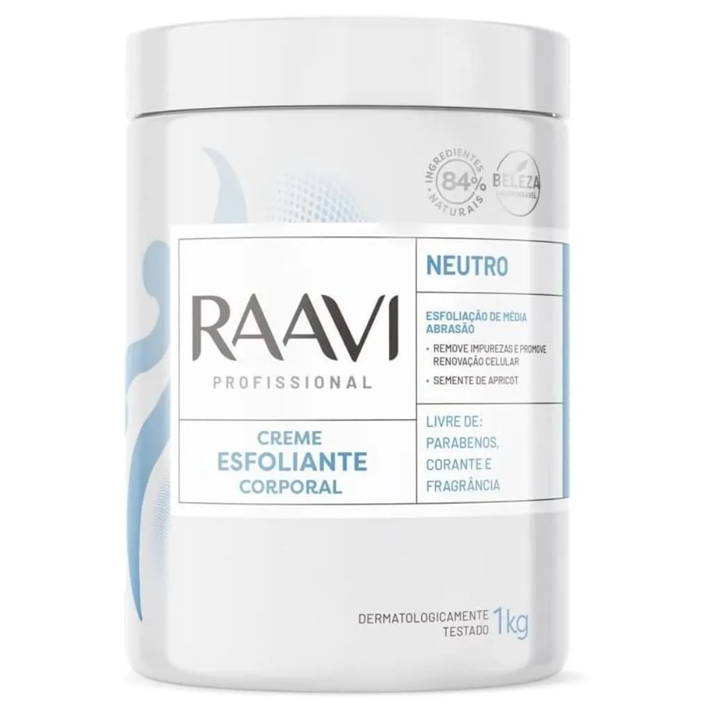 Creme Esfoliante Corporal Neutro 1kg Raavi