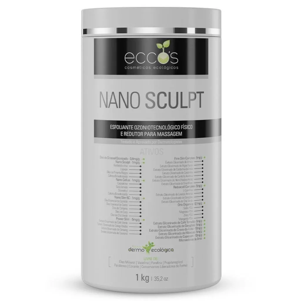 Creme Esfoliante Ozonizado Nano Sculpt 1kg Eccos