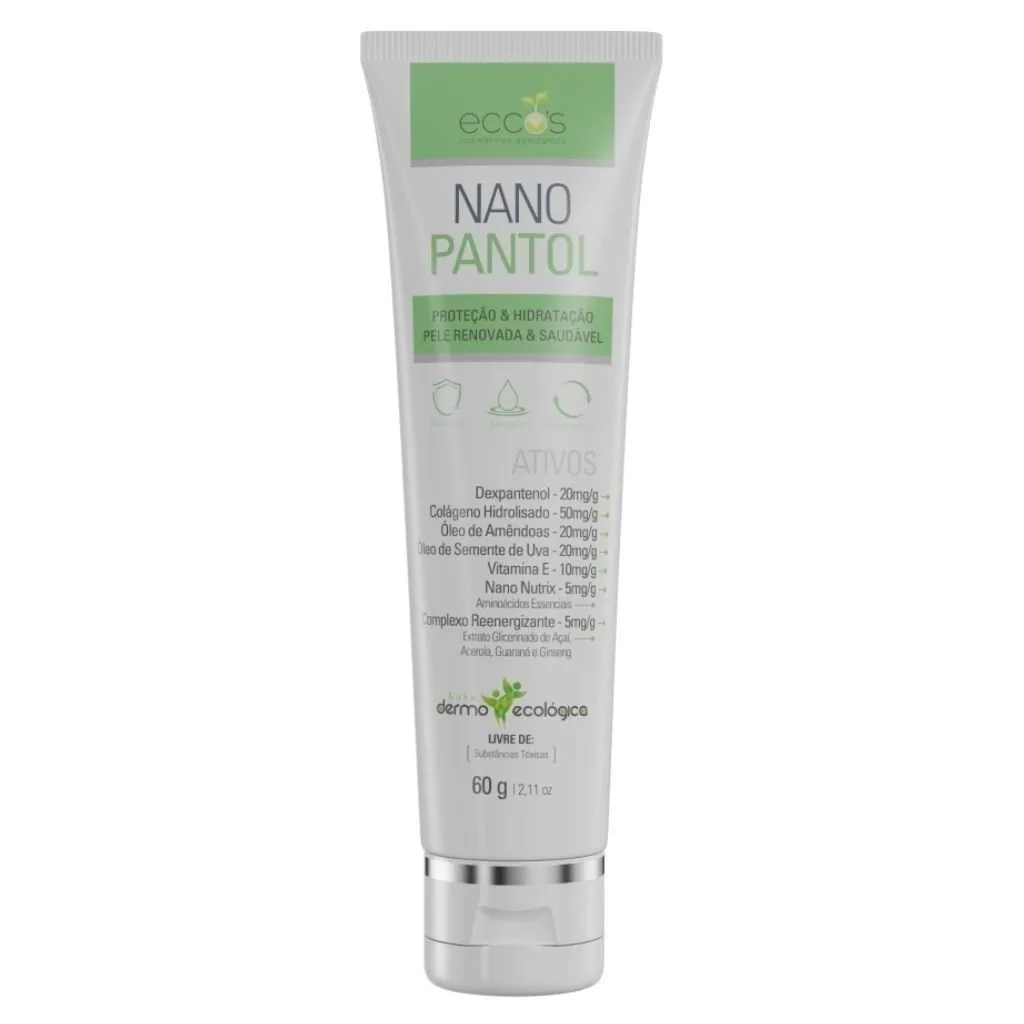 Creme Hidratante Facial Nano Pantol 60g Eccos