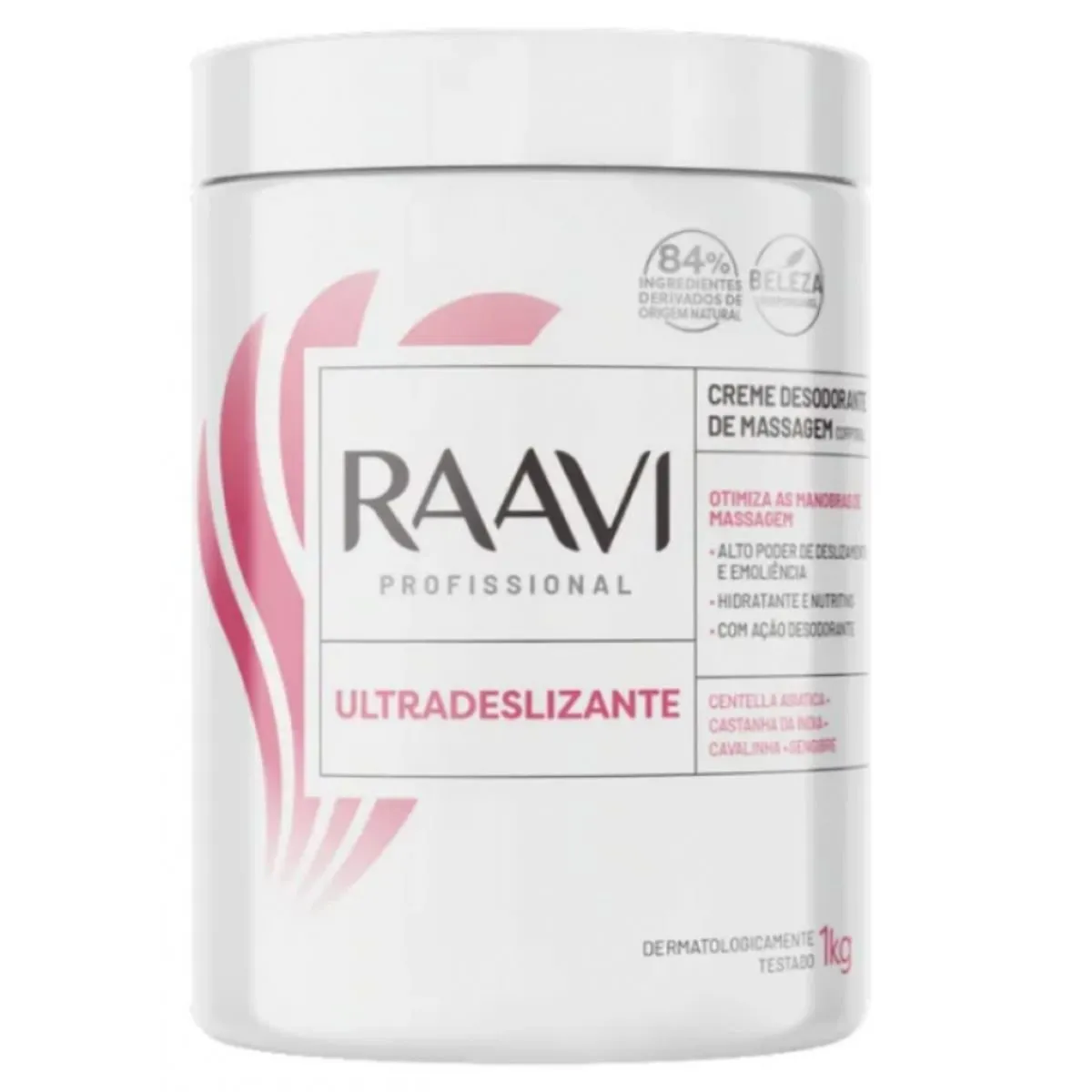 Creme Massagem Ultradeslizante Raavi 1kg Hidratante Profissional