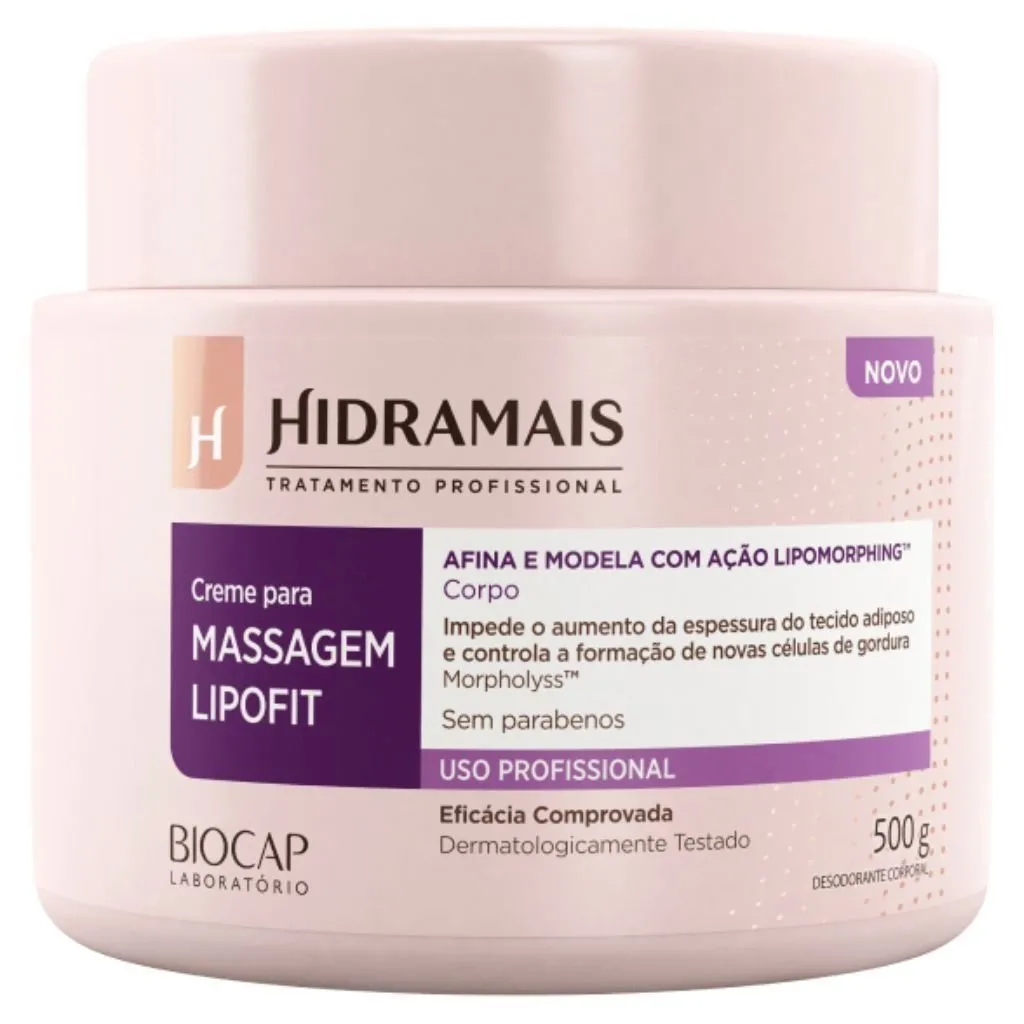 Creme para Massagem Lipofit 500g Hidramais