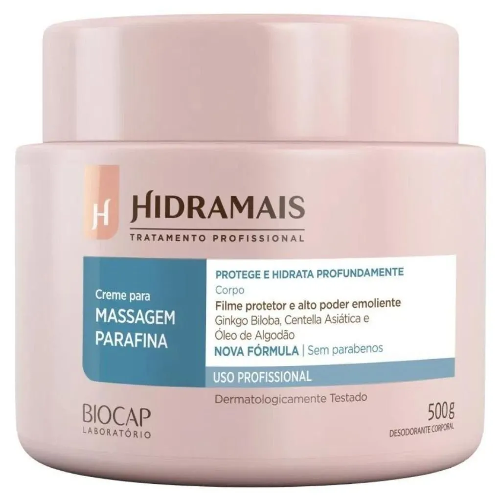 Creme para Massagem Parafina 500g Hidramais