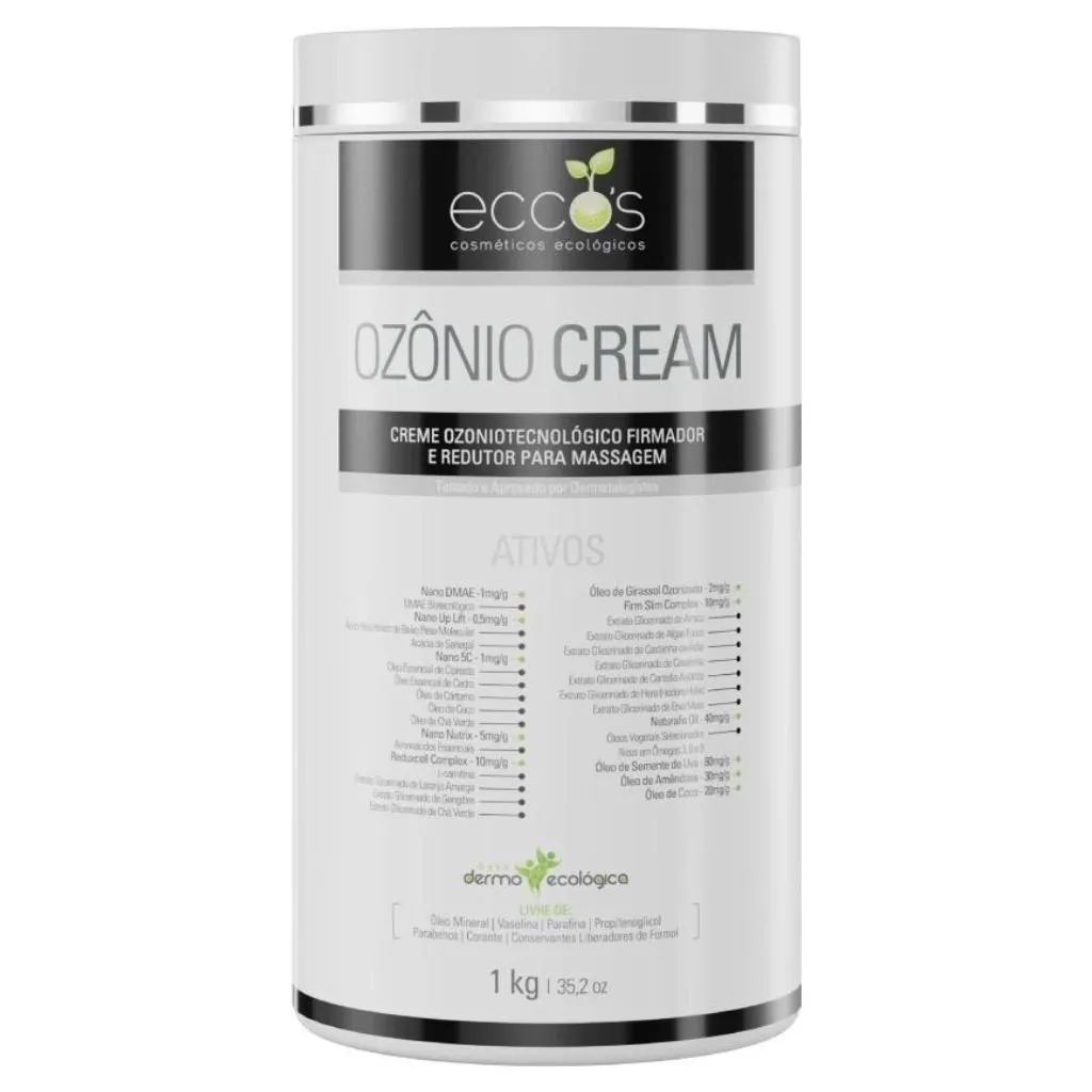 Creme para Massagem Redutor Ozônio Cream 1kg Eccos