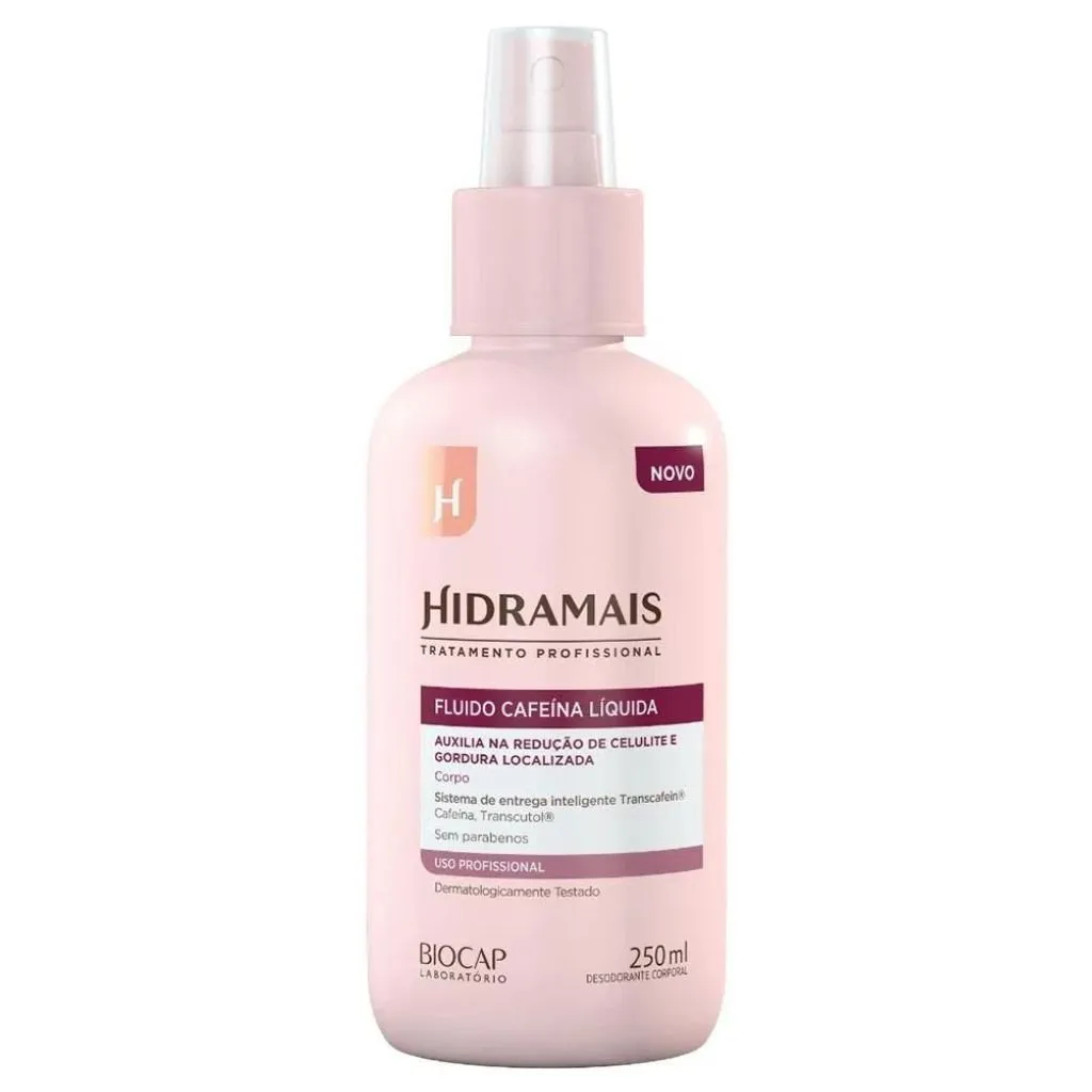 Fluido Cafeína Líquida Redução de Medidas 250ml Hidramais