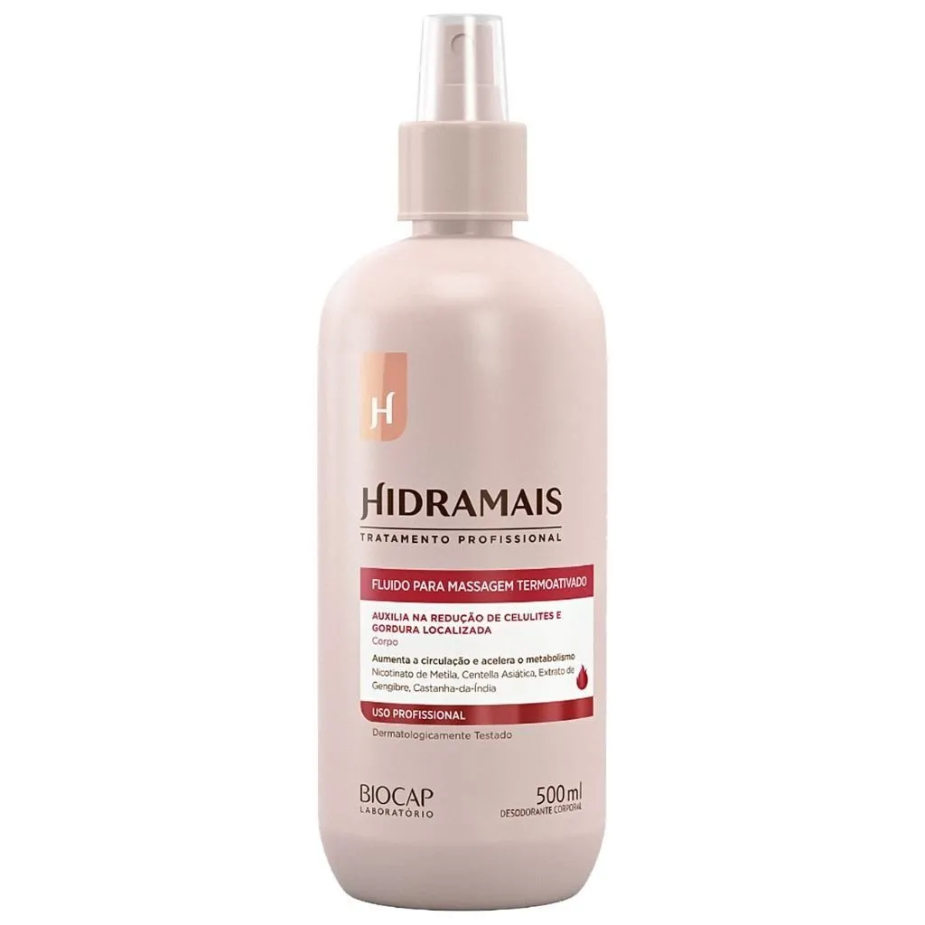 Fluido para Massagem Termoativado 500ml Hidramais