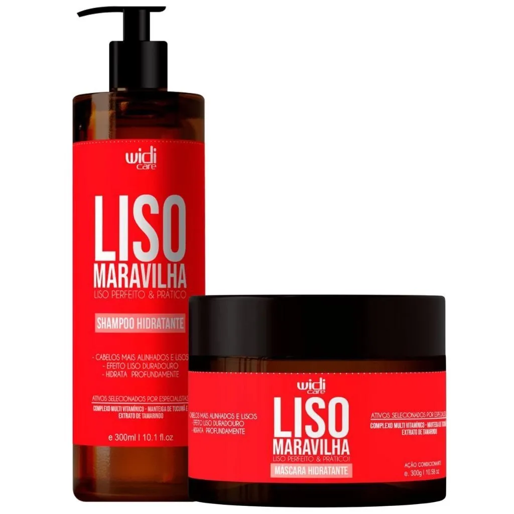 Kit Liso Maravilha Shampoo e Máscara Widi Care