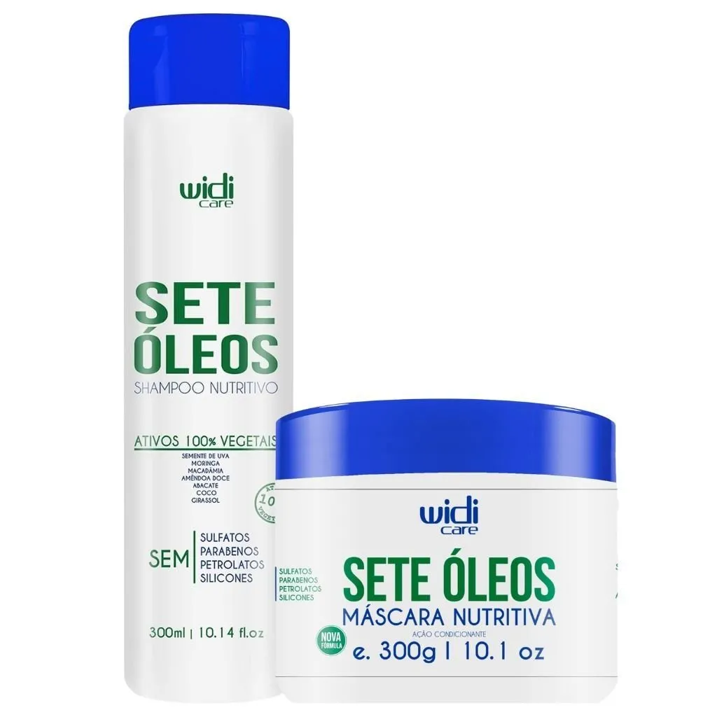 Kit Sete Óleos Shampoo e Máscara Widi Care