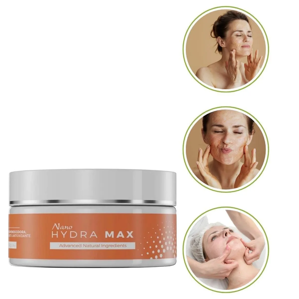 Mascara Rejuvenescedora Nano Hydra Max Resveratrol Eccos 150g