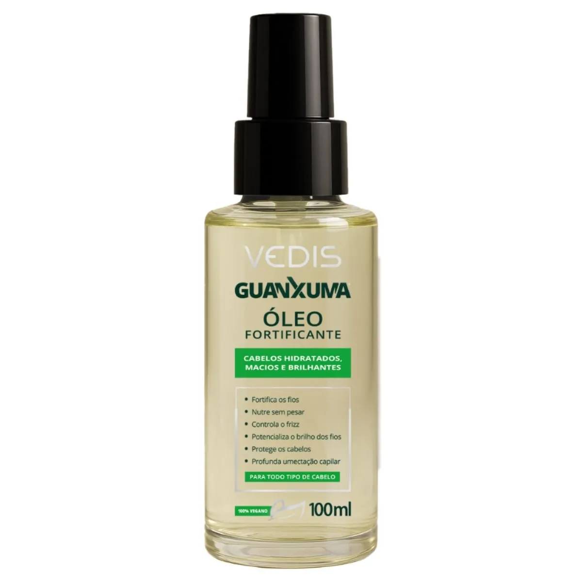 Óleo Fortificante Guanxuma Vedis 100ml - Cabelos Hidratados, Macios e Brilhantes