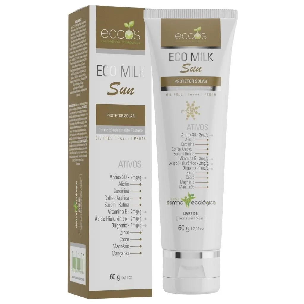 Protetor Solar FPS 45 Eco Milk Sun Eccos 60g