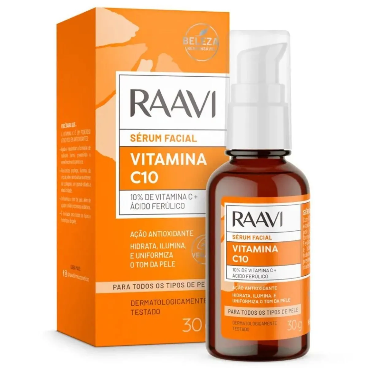 Sérum Facial Vitamina C10 Raavi 30g