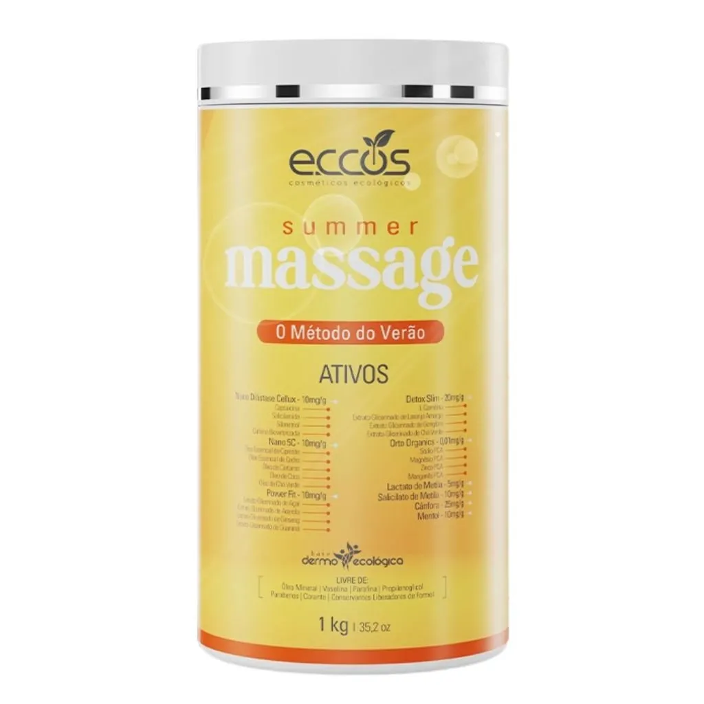 Summer Massage Gel Crioterápico Nanotecnológico Eccos 1kg
