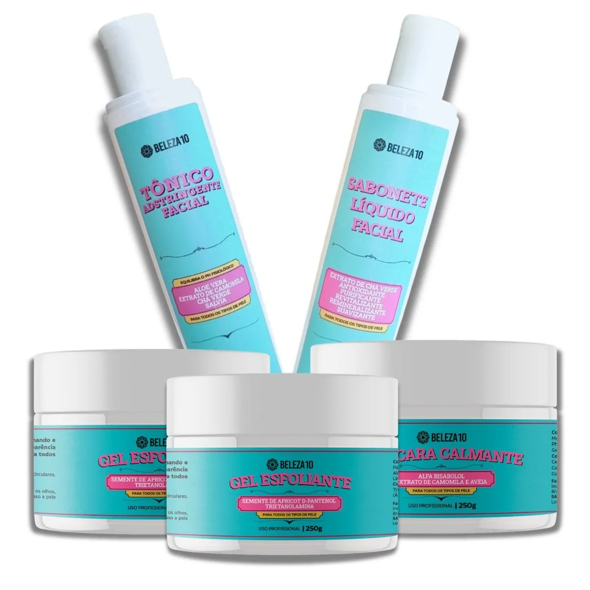 Kit Limpeza de Pele Beleza10 (5 Itens)