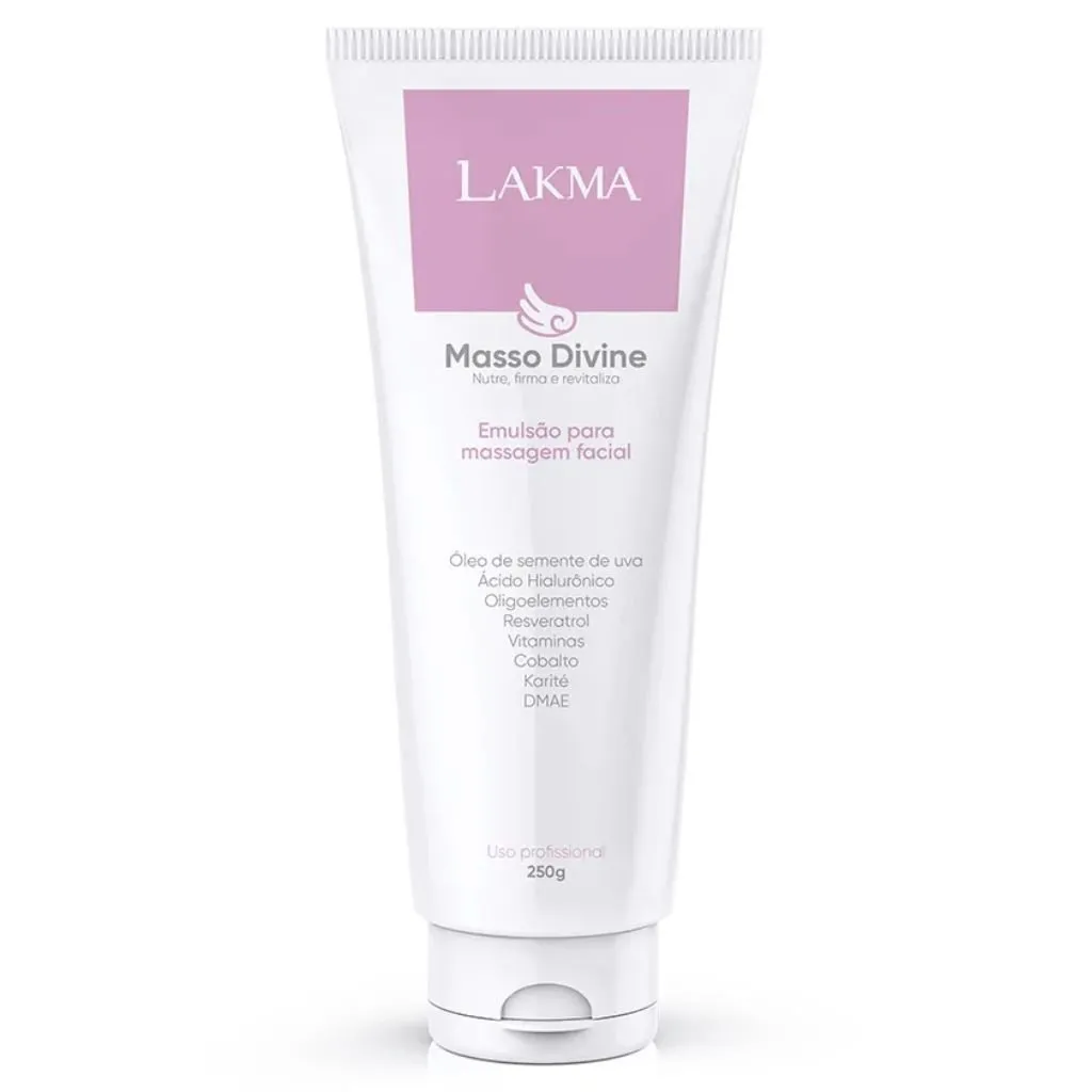 Emulsão Facial Masso Divine Lakma 250g - Nutrição, Firmeza e Contorno Suave