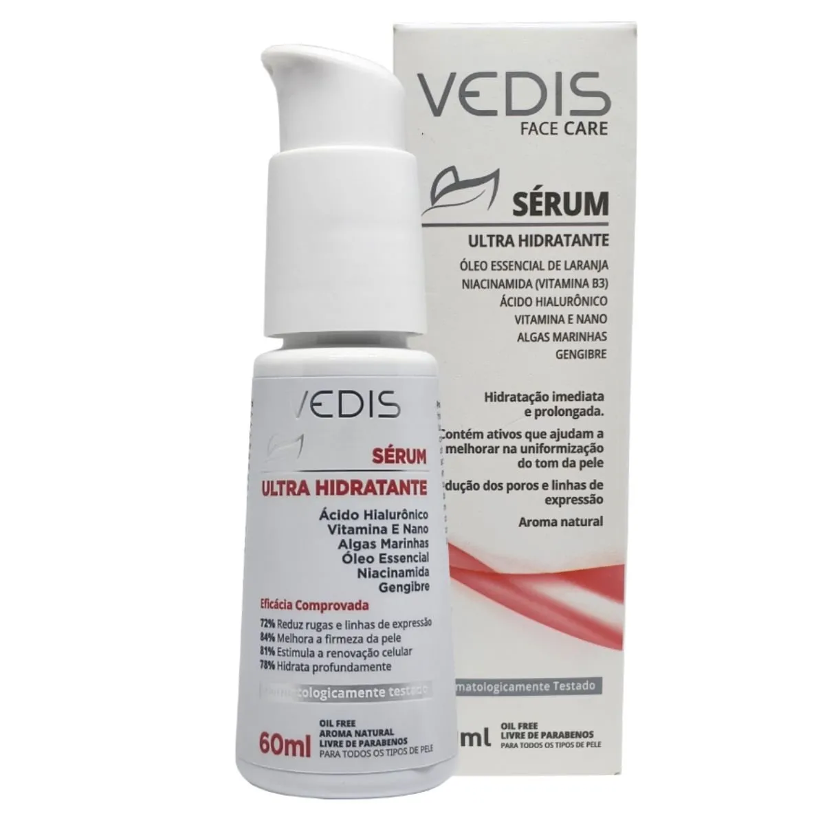 Sérum Ultra Hidratante Ácido Hialurônico Vedis 60ml