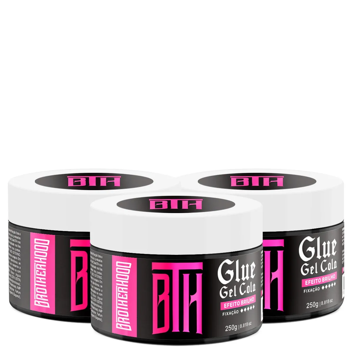 Kit 03 Gel Cola Incolor Glue BTH 250g