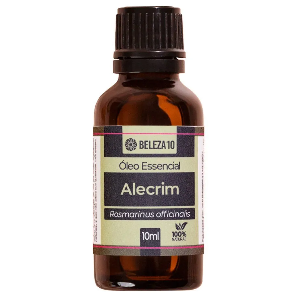Óleo Essencial de Alecrim 100% Natural 10ml Beleza10