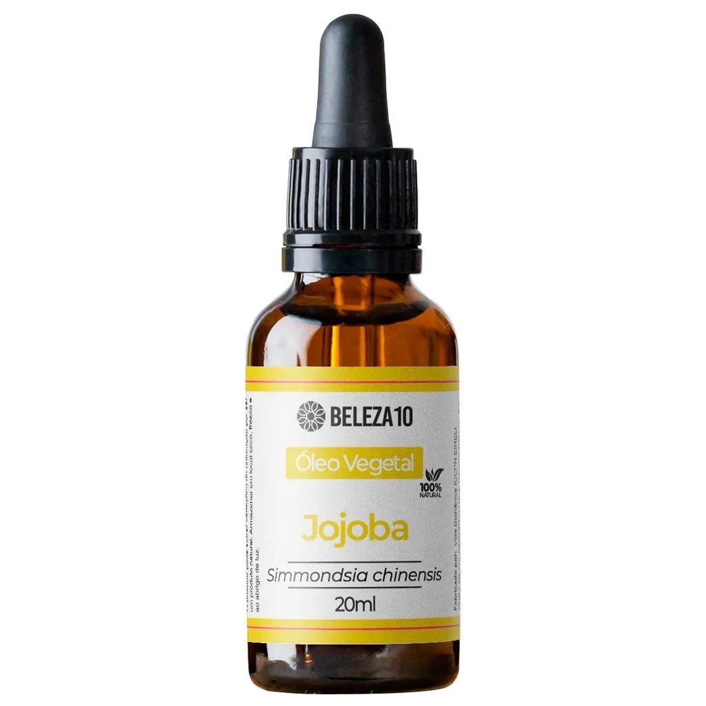 Óleo Vegetal de Jojoba 100% Puro 20ml Beleza10