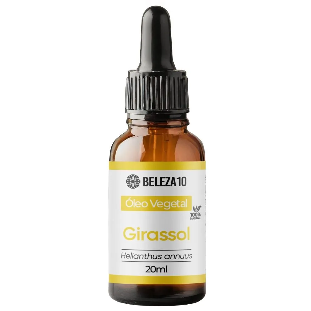Óleo de Girassol 100% Puro 20ml Beleza10