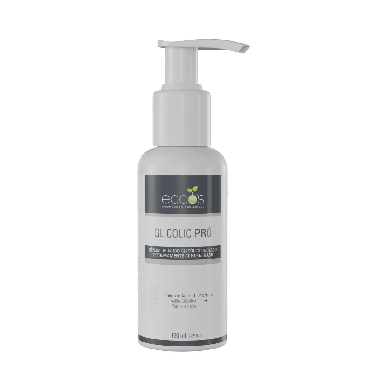 Sérum de Ácidos Glicólico Concentrado Glicolic Pro Eccos 120ml