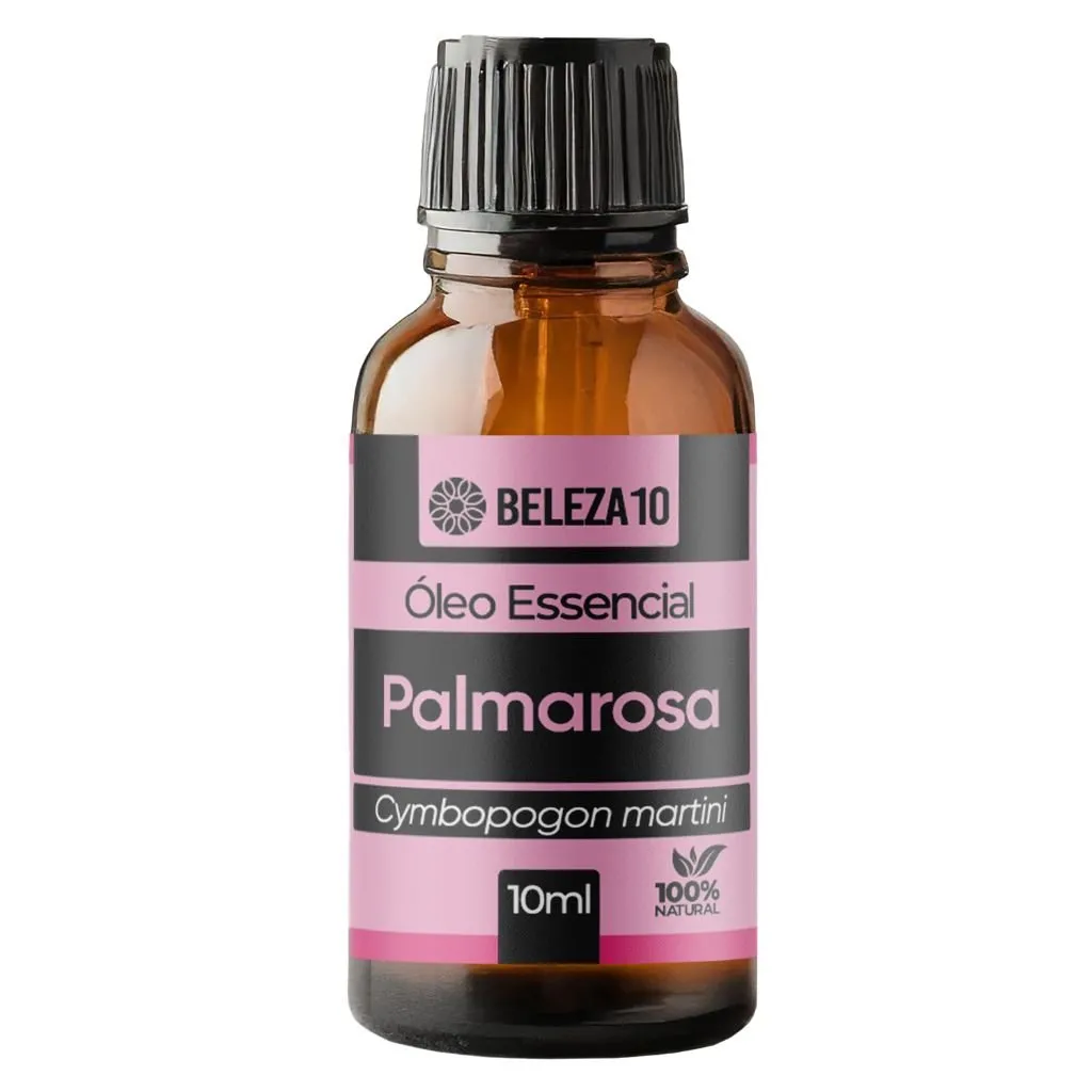 Óleo Essencial Palmarosa 100% Natural 10ml Beleza10