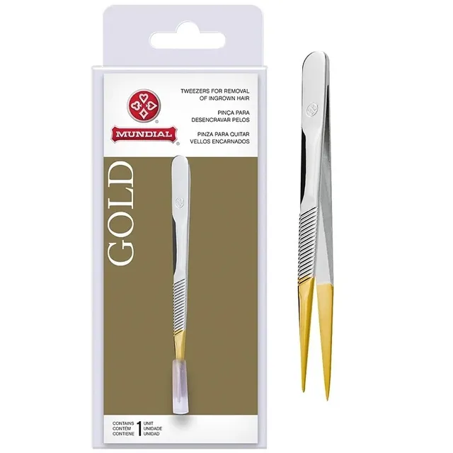 Pinça Ponta Fina BC-393 Gold Mundial
