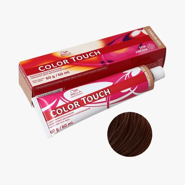 Tonalizante Wella Color Touch Deep Browns 7.7 Loiro Médio Marrom 60g