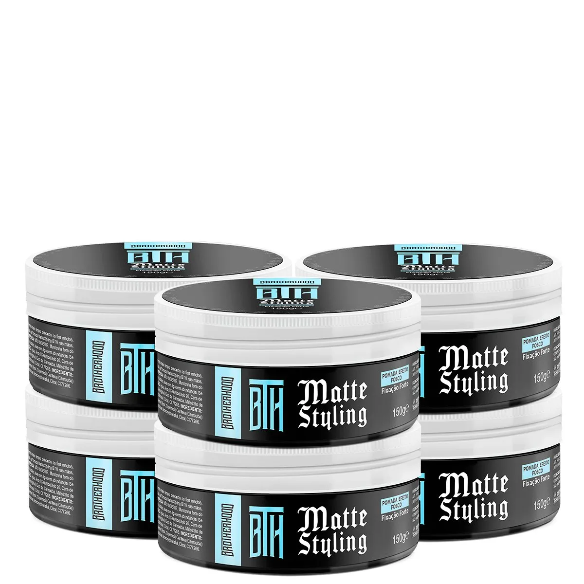 Kit 06 Pomada Efeito Seco Matte Styling BTH 150g