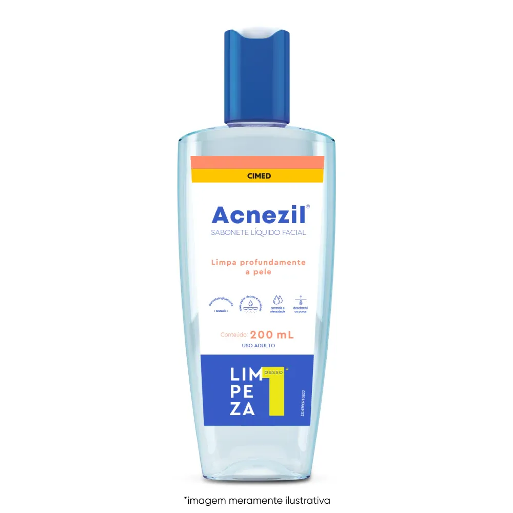 Sabonete Líquido Facial Acnezil Antisséptico -  Cimed