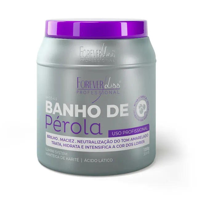 Máscara Banho de Pérola Forever Liss 1Kg
