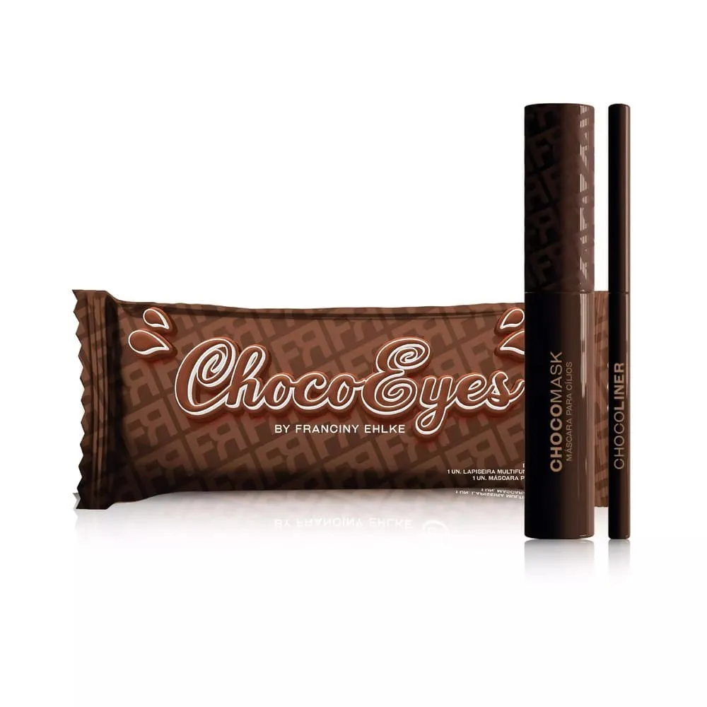 Kit Chocoeyes Máscara de Cílios Marrom e Lápis Multifuncional - Fran by Franciny Ehlke