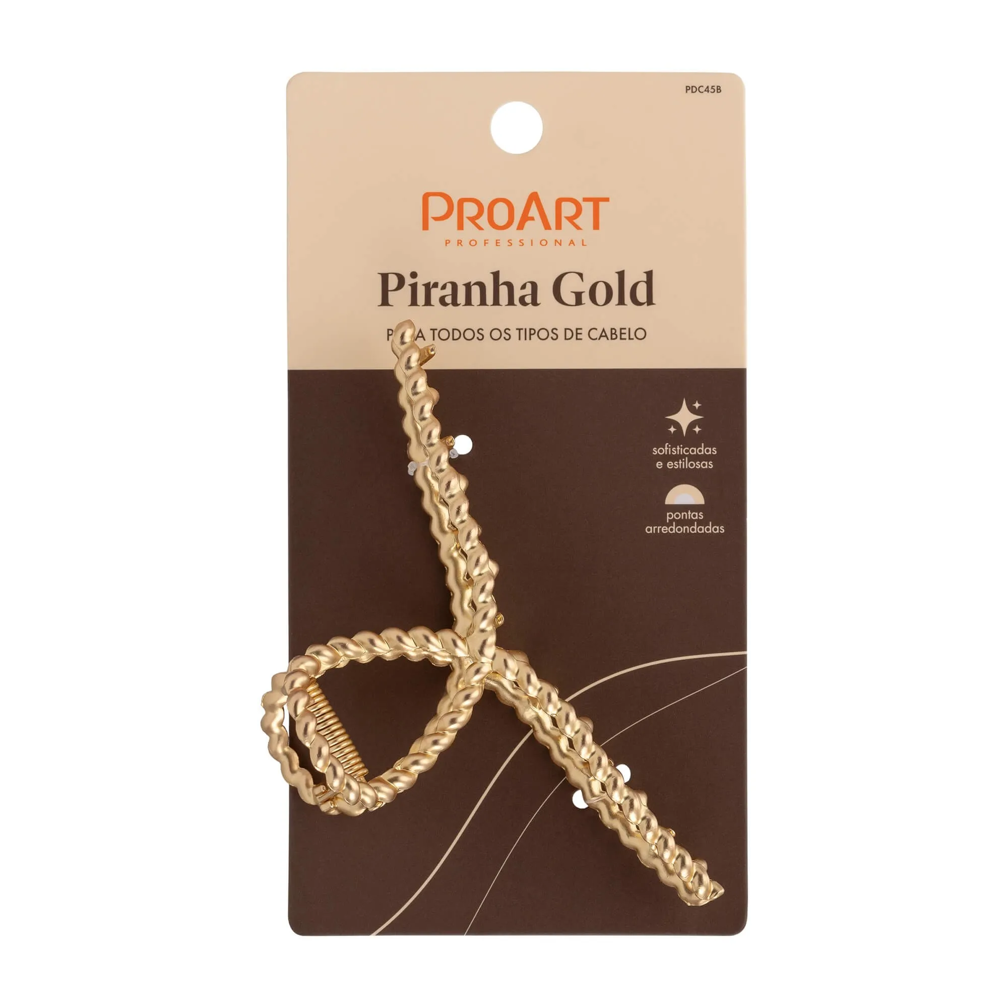 Piranha de Cabelo Gold Trança - Proart