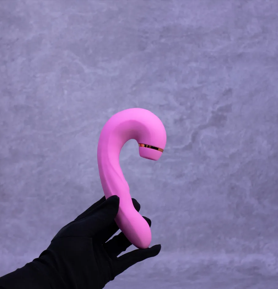 Vibrador e Sugador de Clitóris 3 em 1 Enjoy Love Delirium - Rosa