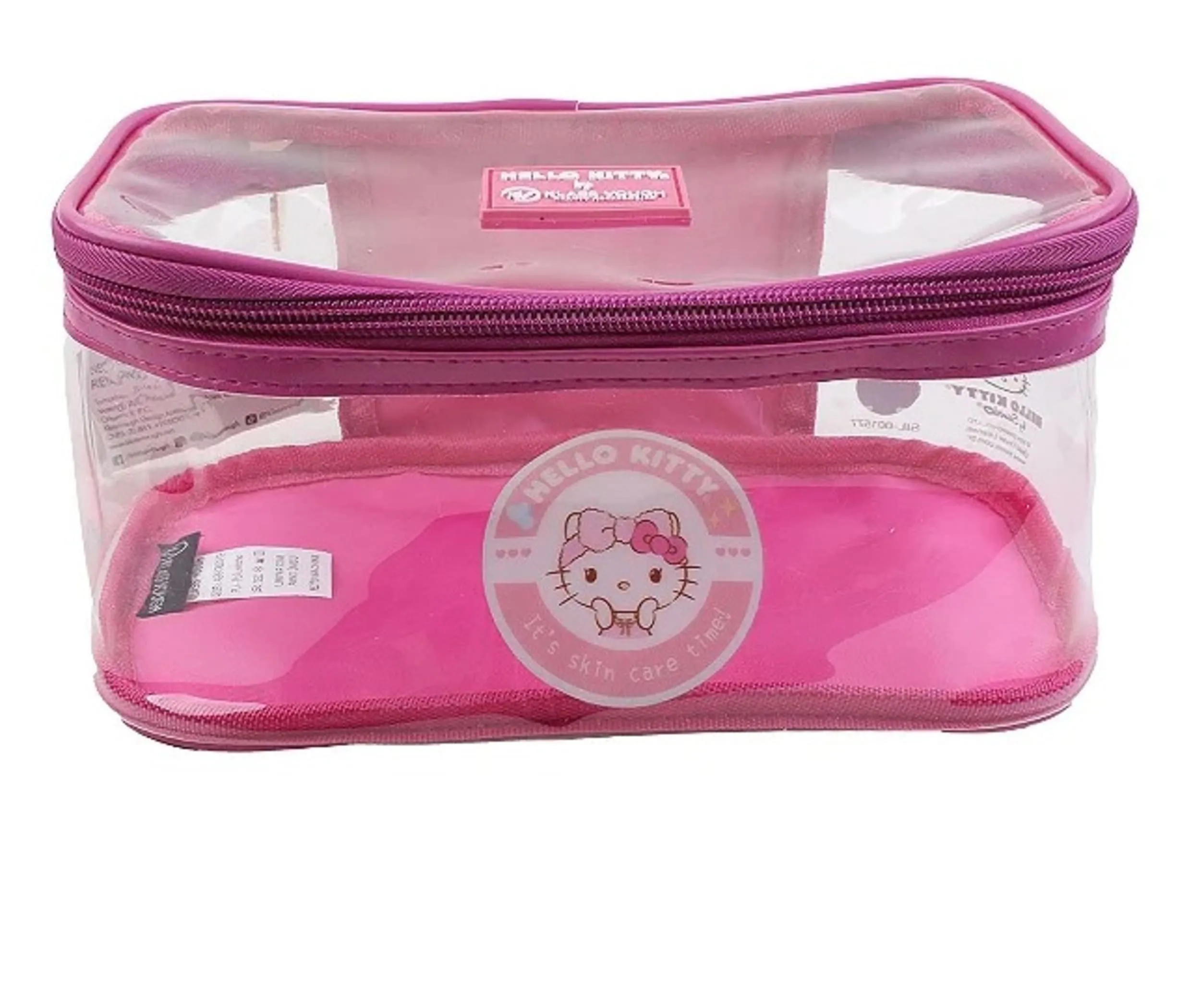 Necessaire Retangular Transparente Hello Kitty - Klass Vough