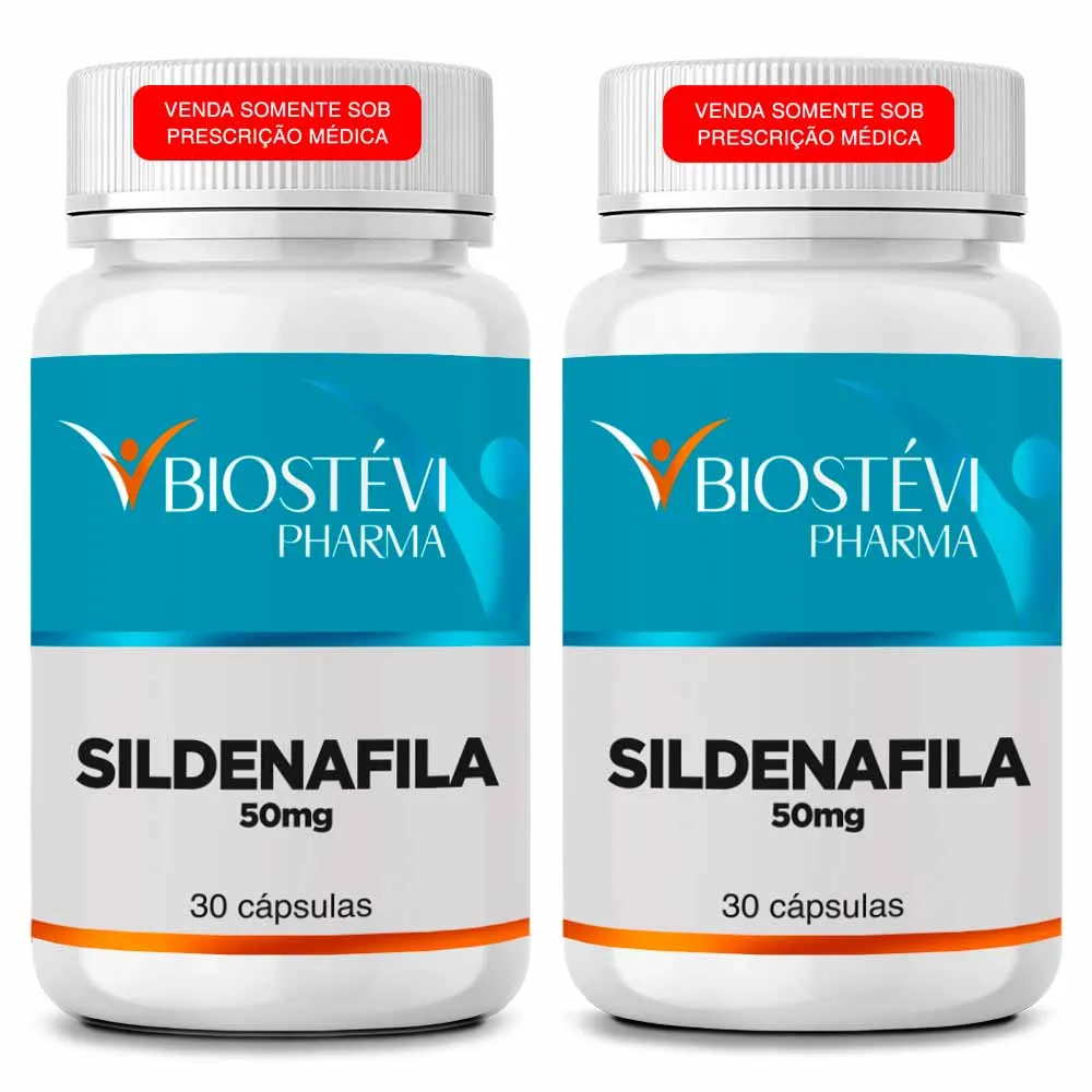 Kit 2 potes Sildenafila 50mg 30 Cápsulas