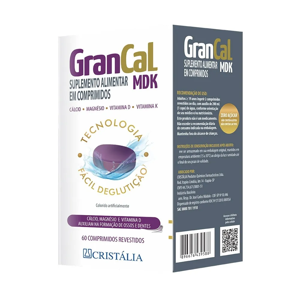 GranCal MDK com 60 Comprimidos Revestidos