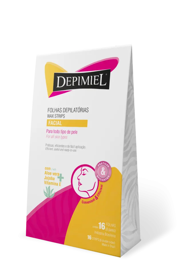 FOLHAS DEPIMIEL DEPILACAO FACIAL 8 PARES