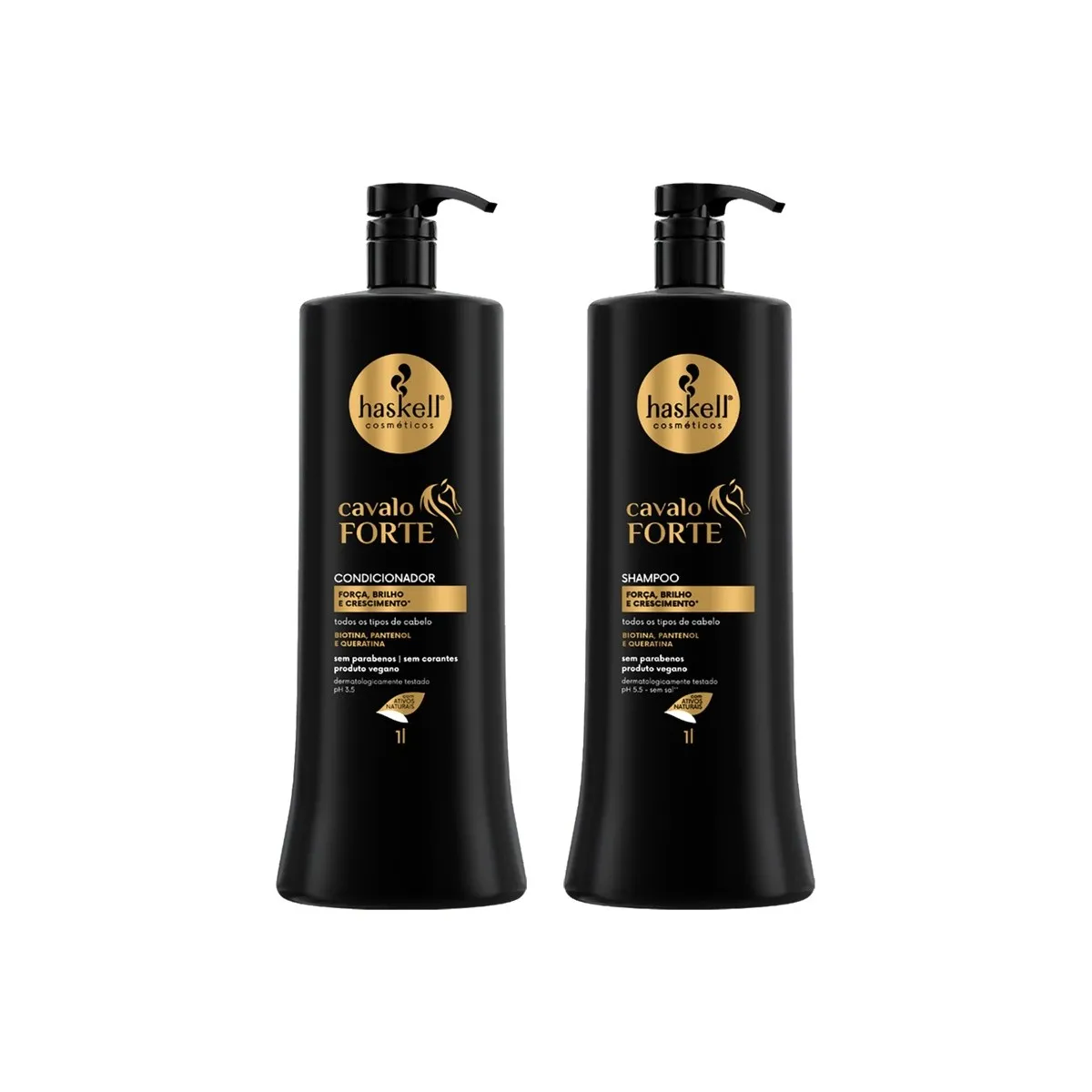 Kit Shampoo Condicionador 1l Cavalo Forte Haskell