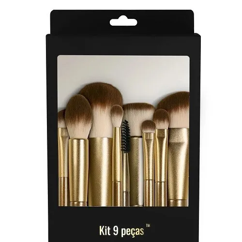 Kit Pincéis de Maquiagem Daymakeup 9 Peças Starting Pro