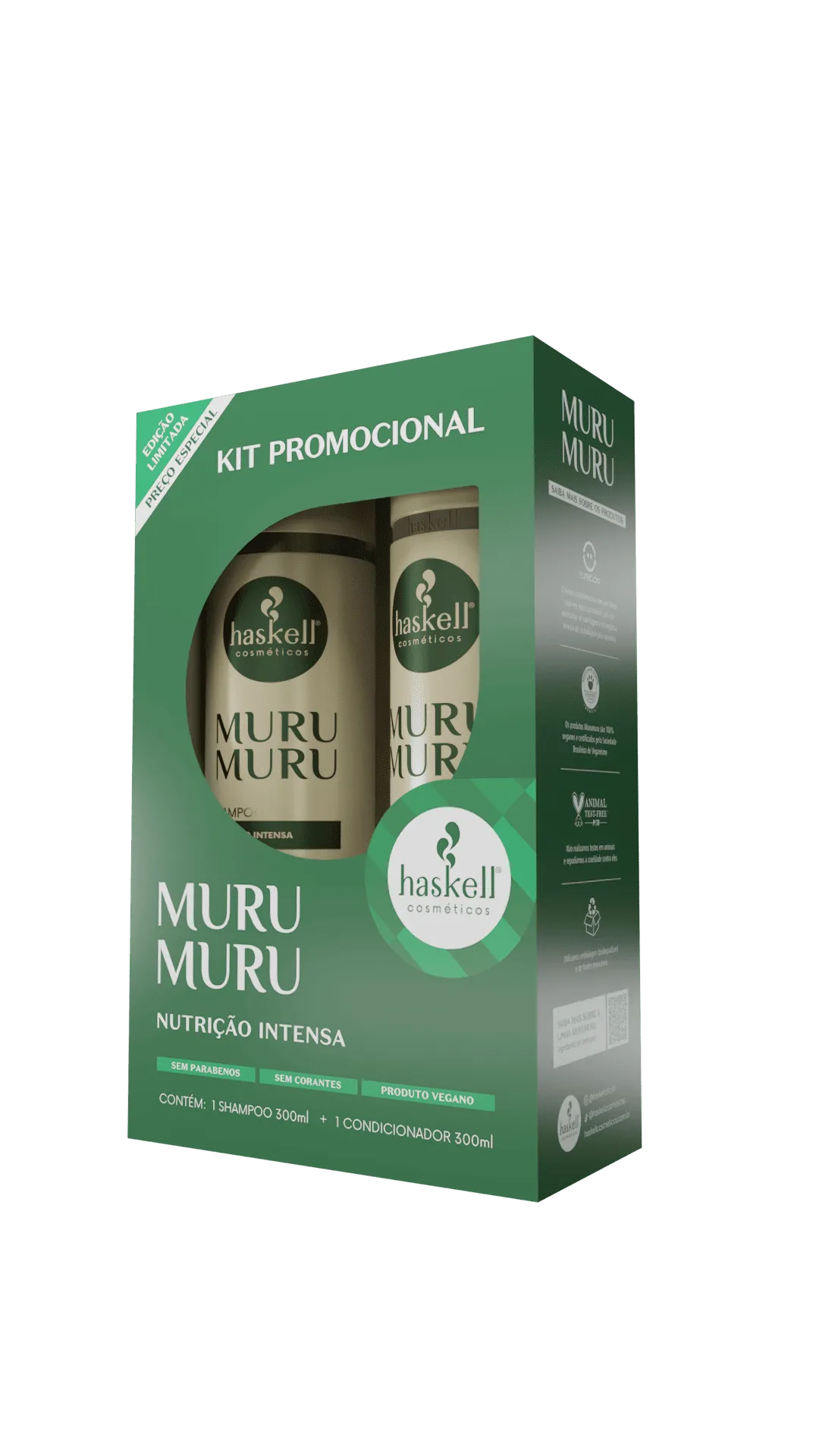 Kit Murumuru Shampoo e Condicionador 300ml - Haskell Cosméticos