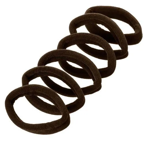 Elásticos de Cabelo Clássico Marrom 6 unidades - ProArt