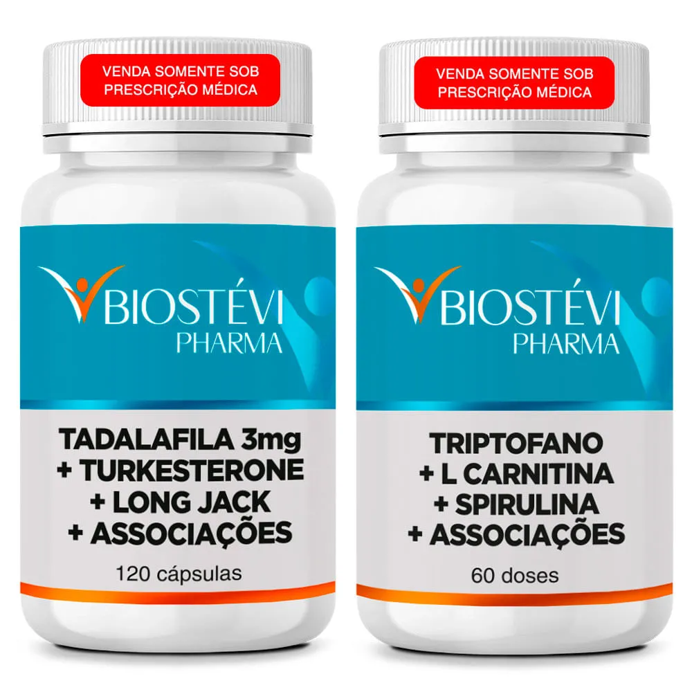 Kit Composto para Auxiliar a Produção Natural da Testosterona Endógena e Composto Auxiliar para reduzir apetite