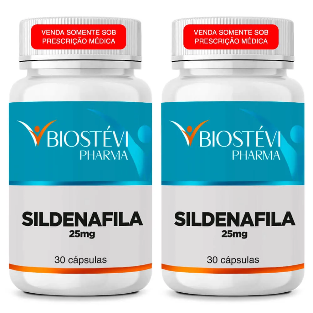 Kit 2 potes Sildenafila 25mg 30 cápsulas
