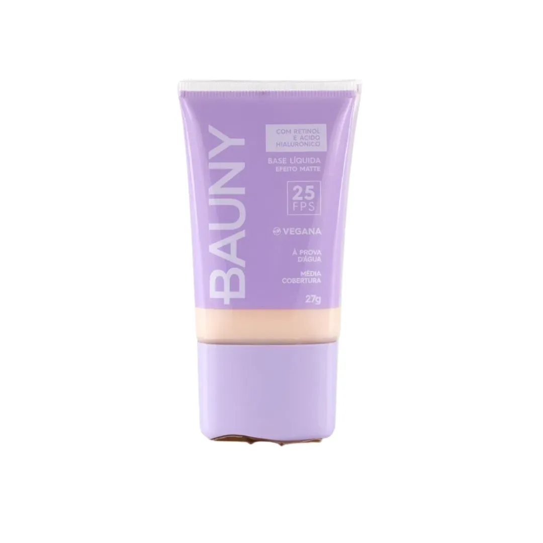 Base Líquida Matte FPS25 - Cor 010 - Bauny Cosméticos