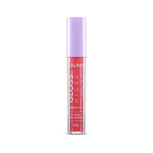 Gloss Hidra Luminous 3D - Peach Glow - Bauny Cosméticos