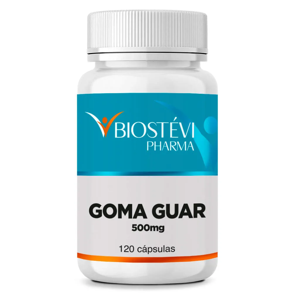 Goma Guar 500mg 120 Cápsulas - Emagrecimento