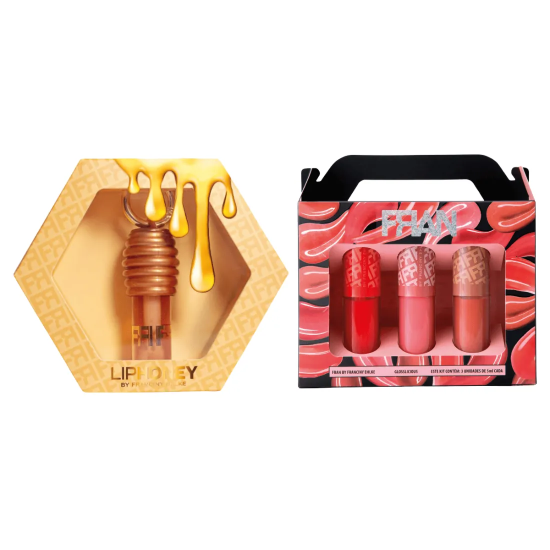 LipHoney e GlossLicious Kit Gloss Fran By Franciny Ehlke